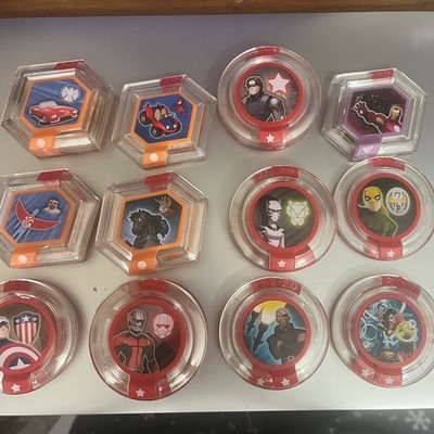 Disney Infinity 2.0 Power Disc Lot Avengers Spider-Man Marvel Iron Man Hulk Odin
