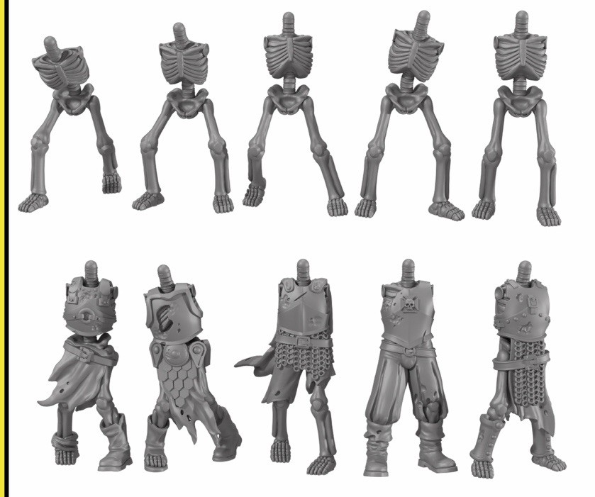 Undead Skeleton Warriors, 20 Models 32 mm