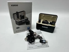KUKIHO Wireless Lavalier Microphone iPhone iPad Android w/Charging Case