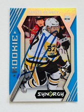 Carter Rowney Penguins Autographed 2017-18 UD Synergy Hockey Rookie Card #51 COA