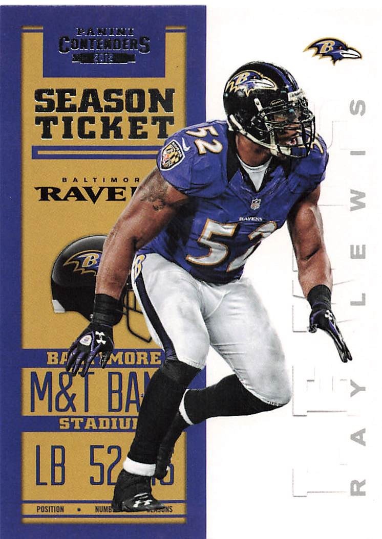 2012 Panini Contenders - Season Ticket Ray Lewis #8