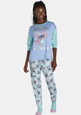 NUEVO Elige Talla NIEVE MUCHA DIVERSIÓN Elástico Ligero 3 Piezas PUNTADA Pijama Salón Set