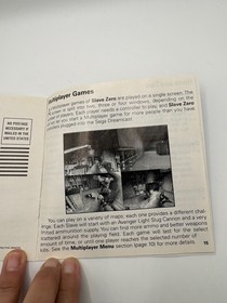 Slave Zero (Sega Dreamcast, 1999) with Manual Only. No Game or original case