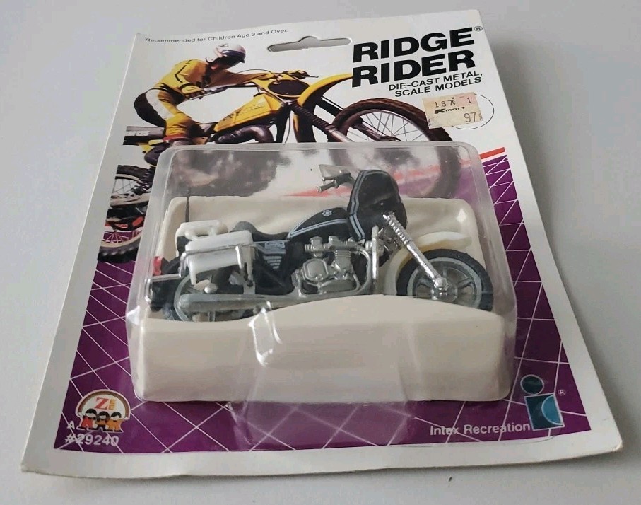 KAWASAKI POLICE KZ1000 RIDGE RIDER DIECAST METAL SCALE MODEL 1986