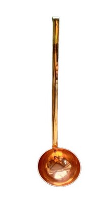 Große Vintage Kupfer & Messing Schöpfkelle - 13,5 Zoll