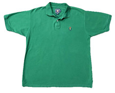 Vintage Chaps Ralph Lauren Green Polo Shirt Men’s M Crest Logo 90s Cotton