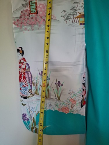 Genuine Kimono Japan Wedding Dressing Gown Robe Wall Dec. Colorful One Size Long - Picture 20 of 23