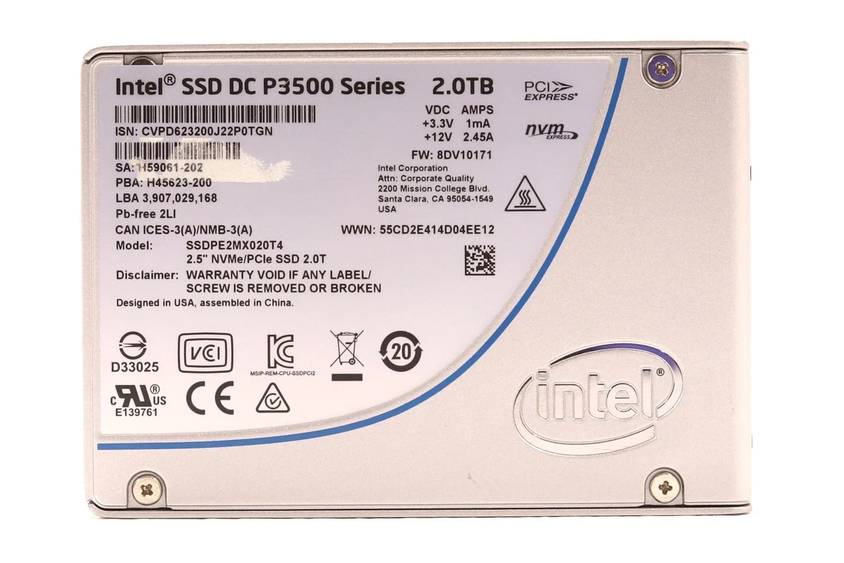 Intel SATA III 2TB Storage Capacity Solid State Drives for sale | eBay