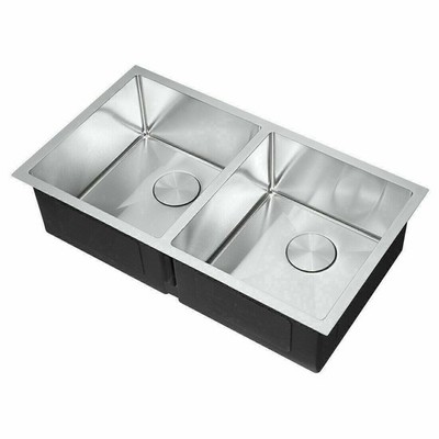 32'' Utility Double Bowl Sink Undermount Stainless Steel Handmade Kitchen Sink