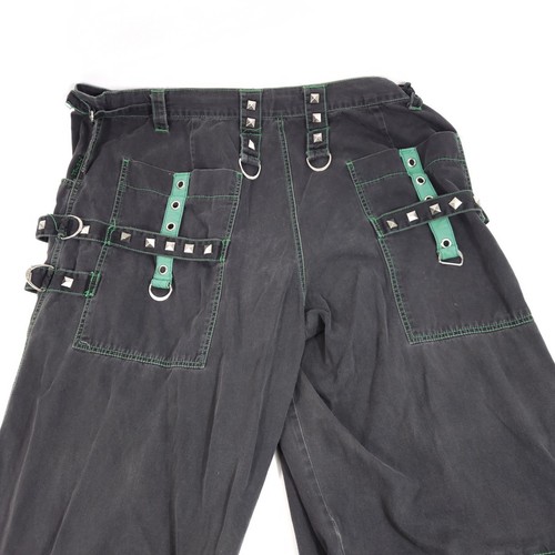 Vtg Tripp NYC Black Convertible Pants Size XXL Distressed - Picture 3 of 17