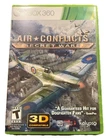 Air Conflicts: Secret Wars Xbox 360 3D Compatible Game w/ Manual Tested T Rated