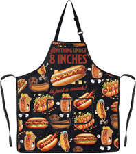 Hot Dog Apron with Pockets Hot Dogs Lover Gifts Hot Dogs Chef Apron Fast Food Ap