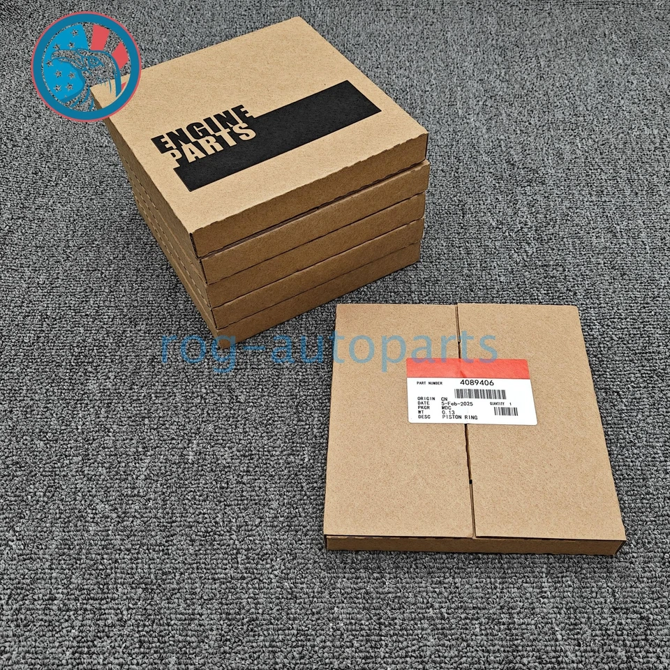 Piston Ring Set (Qty 6) For Cummins ISX / QSK 15 Engines US 2881682 4089406 Foto 2 de 4
