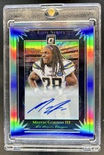 2019 Panini Donruss Optic Melvin Gordon III Elite Series Auto #/25 Chargers