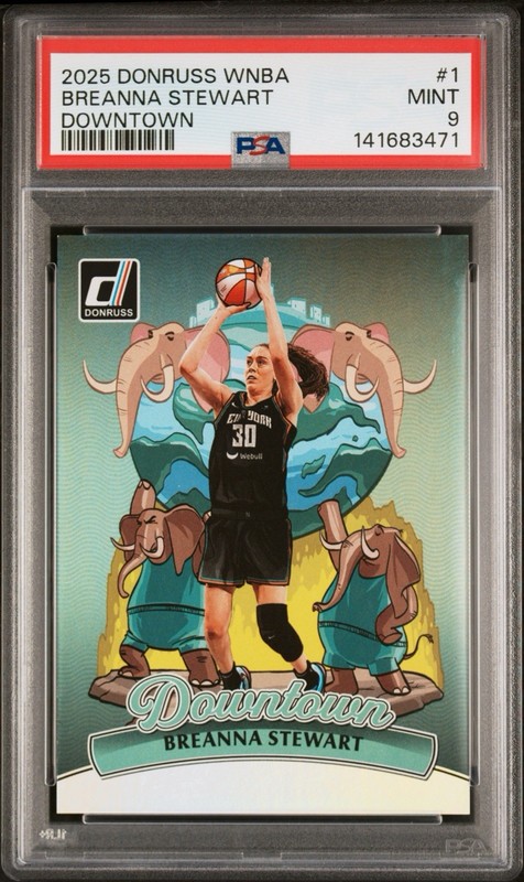 2025 Panini Breanna Stewart Downtown PSA 9 #1 Liberty