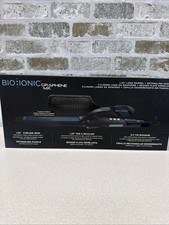 BIO IONIC GRAPHENE MX 1.25" Long Barrel Curling Iron Detangling Paddle Brush