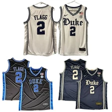 Cooper #2 Flagg Duke White/Blue/Navy Youth's Stitched Jersey