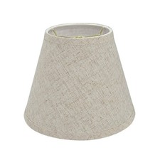 32426A Beige Transitional Hardback Empire Spider Lamp Shade Fits 5x9x7 Inch