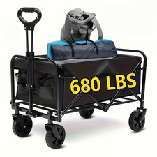 680LBS 3 Colors All Terrain Heavy Duty Folding Cart, Large Capacity Camper