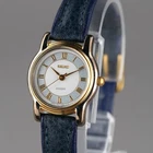 SEIKO 1F21-0J80 Quartz Vintage Women's Watch Gold 21mm New Battery Genuine Band