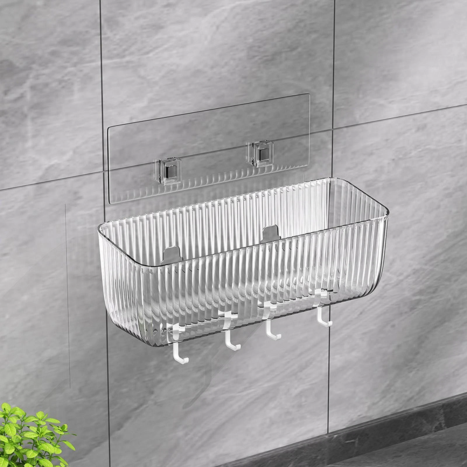 Wall Mount Basket Potato Holder Seasoning Shelf Kitchen Organizer Storage Basket
