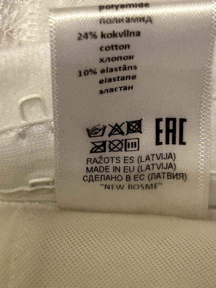 Rosme Women's Size 40H Full Figure Underwire Bra White Lace NWOT - Image 4 of 4