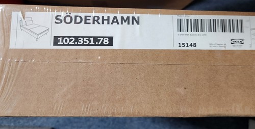 SODERHAMN Chaise cover. REPLOSA BLACK 102.351.78 NEW ORIGINAL IKEA SLIPCOVER - Picture 5 of 5