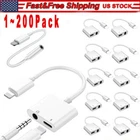 For iPhone 14 13 12 Pro Max to 3.5mm Headphone Jack Adapter Audio Splitter Lot