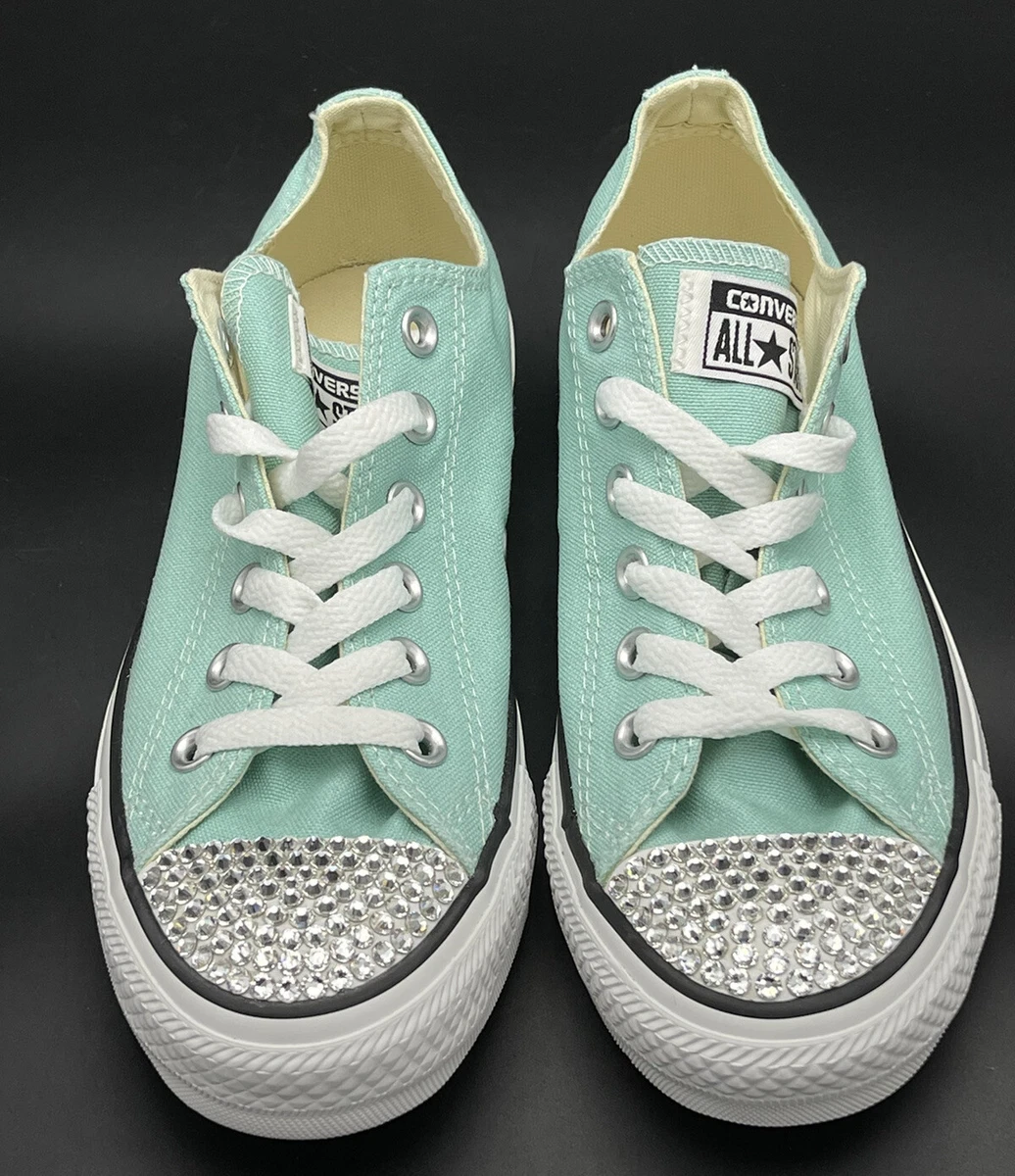 Converse All Star Women Low Fresh Color Beach Glass Swarovski Crystals Women s 7