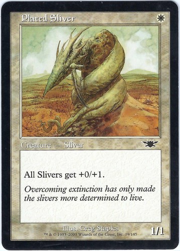 Plated Sliver Legions Common – MTG Magic the Gathering Card