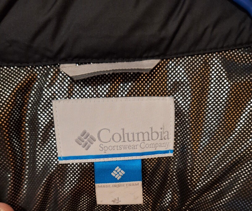 Columbia Omni wärmeisolierte gefütterte Herrenjacke durchgehender Reißverschluss Large schwarz - Bild 9 von 13