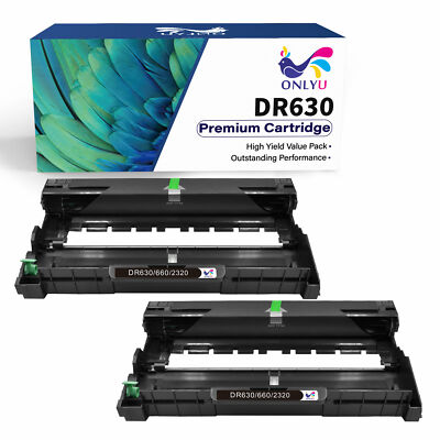 2 pk Drum Unit Cartridges DR660 DR630 For Brother MFC-L2700DW HL-L2380DW Printer