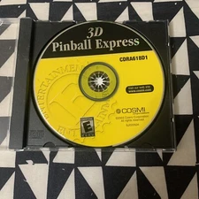 3D Pinball Express Game PC CD Rom  Cosmi 2003 - Disc Only