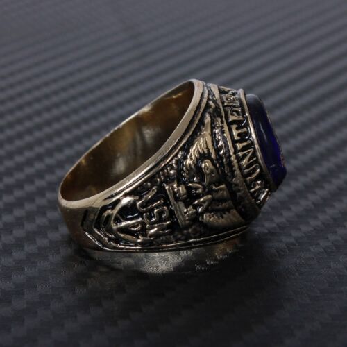 US United States USN Navy Style Metal Retro Honor Ring - Picture 2 of 4