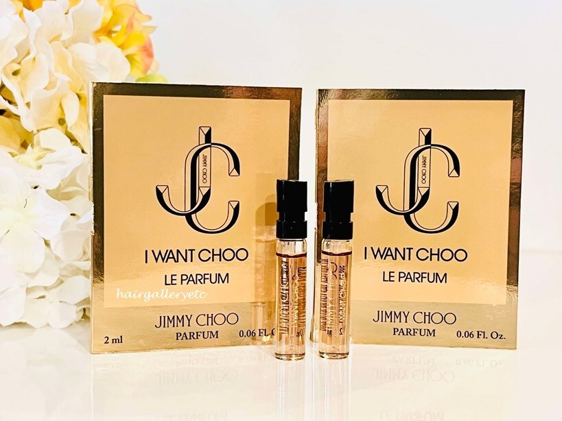 2 JIMMY CHOO I WANT CHOO LE PARFUM SAMPLE SPRAY 2 ML NEW RELEASE