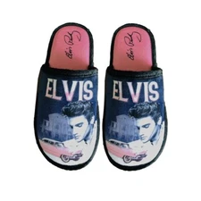 Elvis Presley Slippers New Pink Cadillac One Size Fits Most Night Slip On Shoes