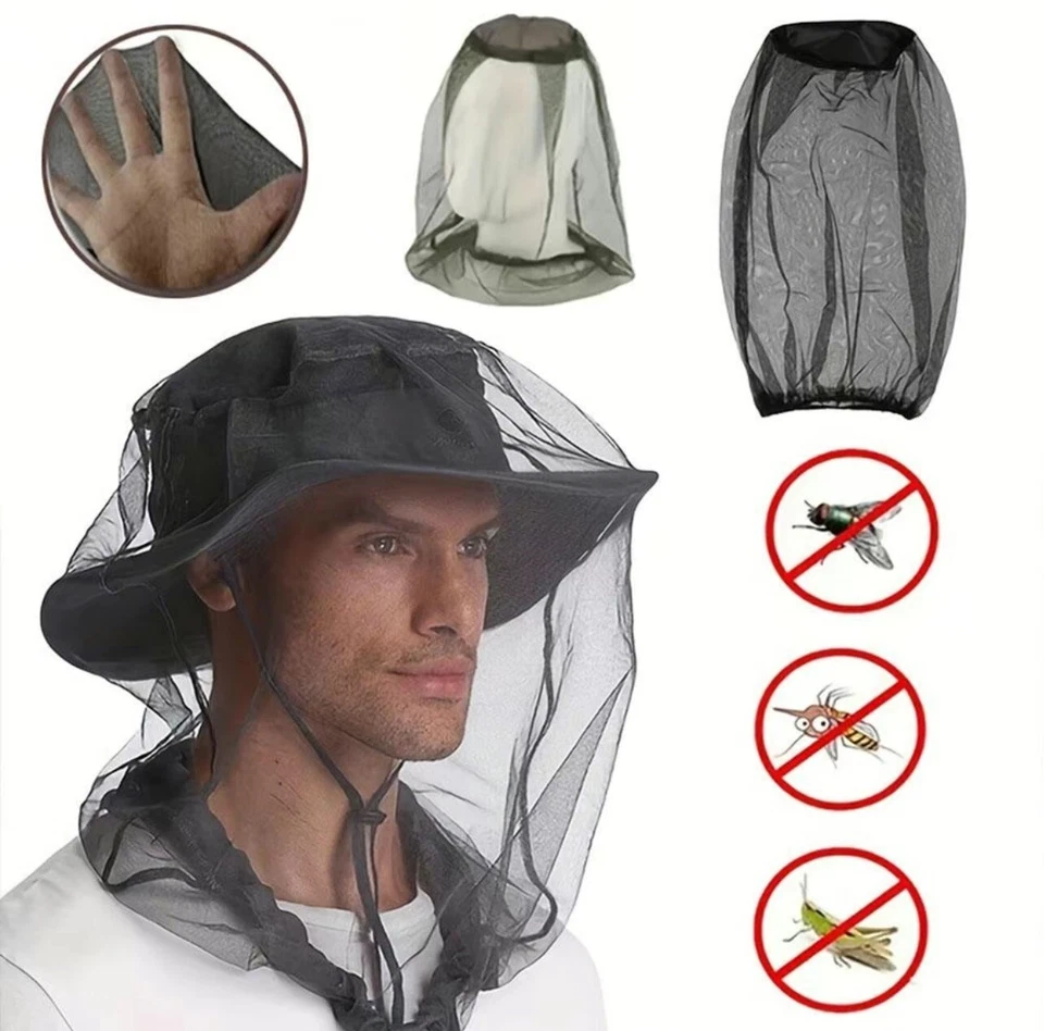 Mascarilla facial de malla para exteriores protección contra mosquitos, unisex ¡nueva! ¡Envío gratis! Foto 4 de 4