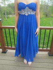 Sequin Hearts Juniors Prom, Party, Wedding, Formal Dress/Gown Size: 5 Royal Blue