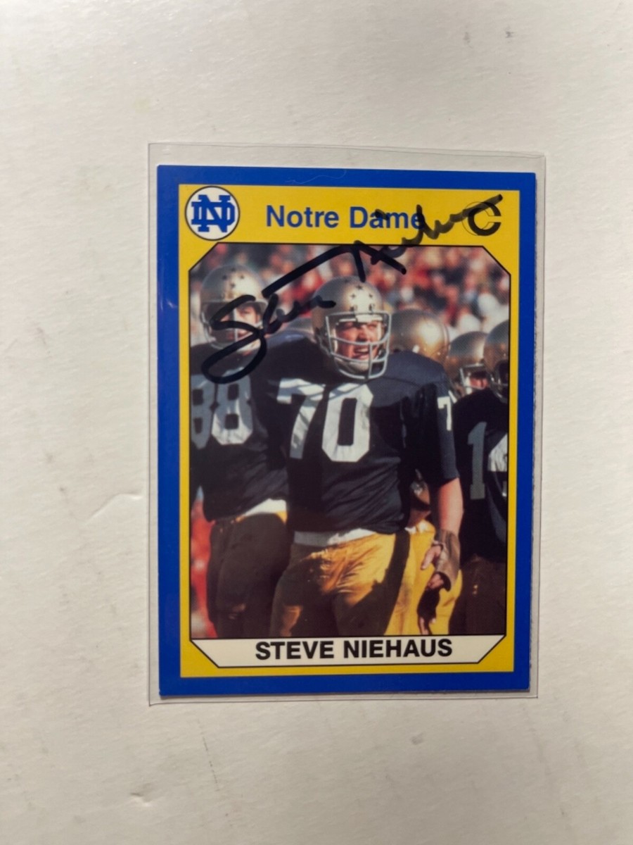Notre Dame Fighting Irish STEVE NIEHAUS Signed Card | eBay