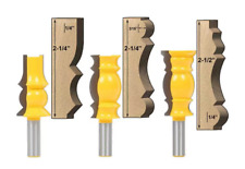 1PC/3PCS Set Crown Molding Router Bit Beautiful Architectural Edge 1/2" Shank