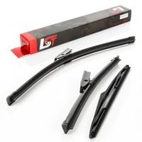 Scheibenwischer Wischerblatt Set Vorne + Hinten FüR Renault Twingo 3 Iii Bcm