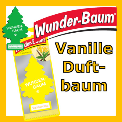 WUNDER-BAUM | Auto Lufterfrischer Duftbaum Wohnung Camper  | VANILLE