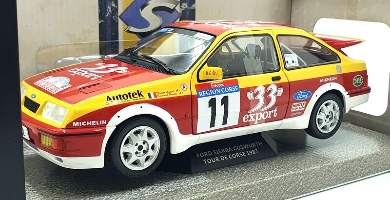 Solido 1/18 Scale Diecast S1806103 -1987 Ford Sierra Cosworth Auriol/occelli #11