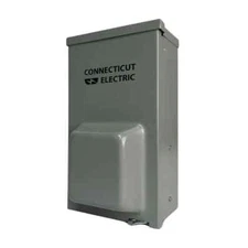 Connecticut Electric RV Power Outlet 120/240V, 20A GFCI + 30A w/Breakers