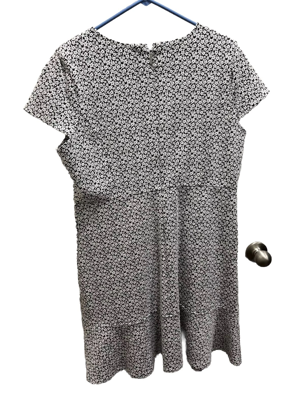 Abito Michael Kors donna XL bianco e nero stampa floreale