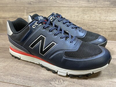 New Balance 518 Spikeless NBG518 Navy Red Golf Shoes Sneakers Mens