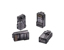 Gray RJ45 Network Cable End Pass Thru EZ Modular Plugs for Cat6 UTP Cable LOT