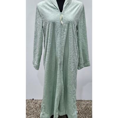 Karen Neuburger Womens House Coat Nightgown Large Faux Fur Full