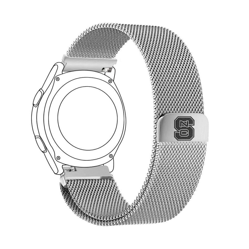 Affinity Bands North Carolina State Stainless Steel Mesh Quick Change  Watchband