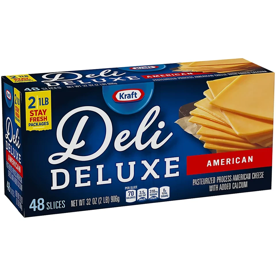 Kraft Deli Deluxe American Cheese Slices, 48 ct. - Image 2 of 4